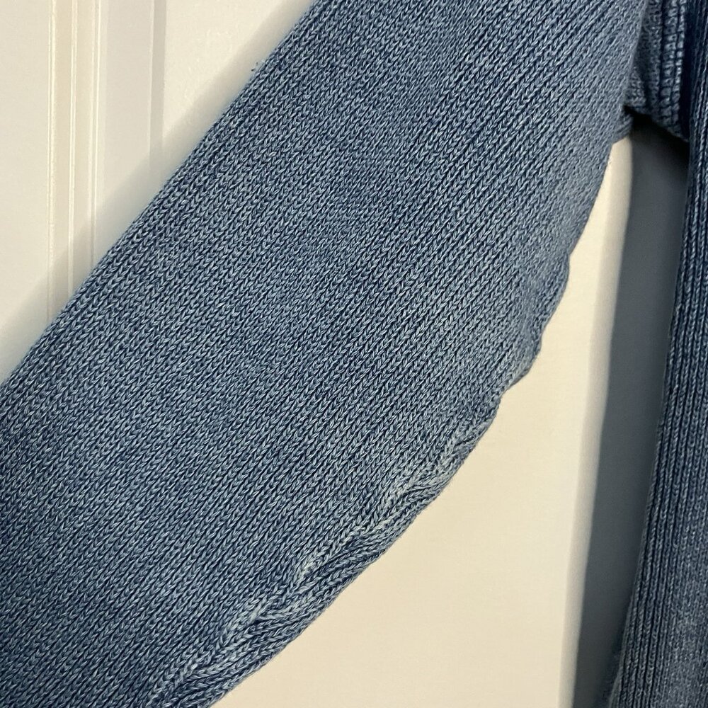 Vintage Ron Indigo Cardigan Sweater Mens M‎ Knit Grandpa Cottage Cabin - Picture 5 of 8